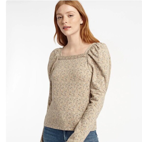 Splendid Tops - #72 NWT Splendid Josephine Sweatshirt in Beige Floral